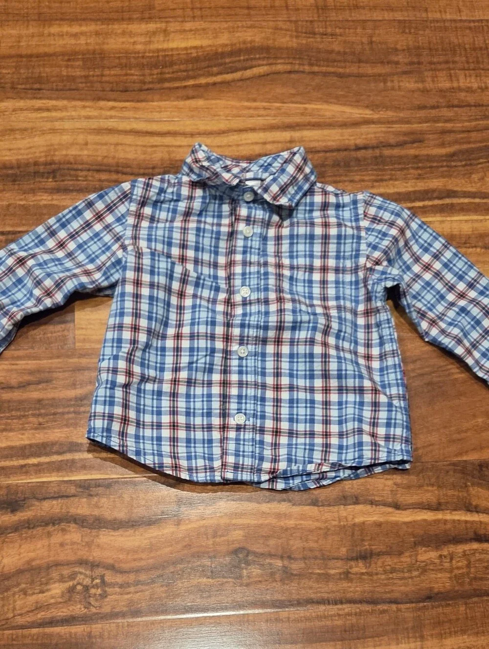 Gymboree NWT/EUC 18-24 Red/Blue Plaid Button Down Shirt, Jeans & Airplane Shoes